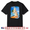 Cute Surfing Hawaiian Cat Lover Surfer Beach Summer Vacation Shirt