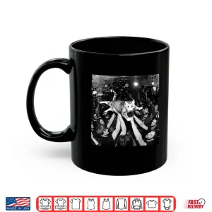 Mug Funny Rock Show Cat Meme Cute Tabby Kitten Crowd Surfing Shirt