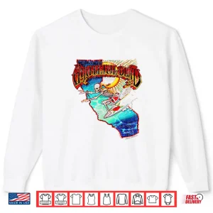 Sweatshirt Grateful Dead Surfing California Skeleton Vintage Band Shirt