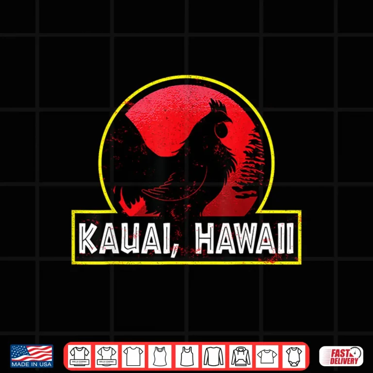 Design Hawaii Kauai Vintage Hawaiian Surfing Garden Island Gifts Shirt