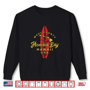 Sweatshirt Hawaii Maui Hawaiian Islands Honolua Bay Surfing Vintage Shirt