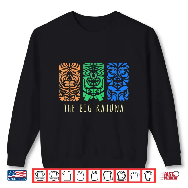 Sweatshirt Hawaii Tiki Surfing Polynesian Big Kahuna Retro Hipster Shirt