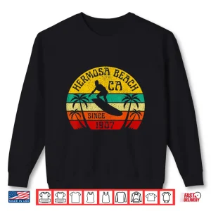 Sweatshirt Hermosa Beach California Surfing Surfer Ocean Vintage Shirt
