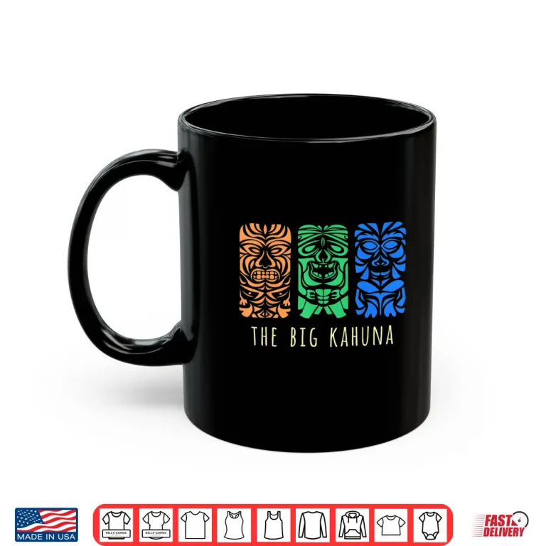Mug Hawaii Tiki Surfing Polynesian Big Kahuna Retro Hipster Shirt