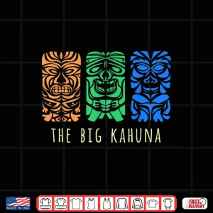 Design Hawaii Tiki Surfing Polynesian Big Kahuna Retro Hipster Shirt