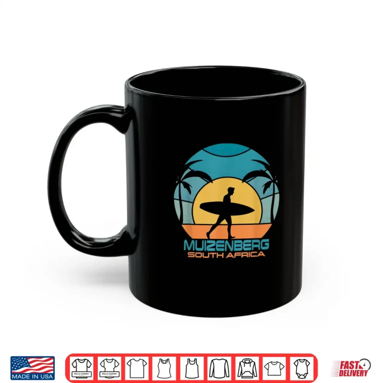 Mug Muizenberg Surfing Beach Retro Surfing Summer Vacation Shirt