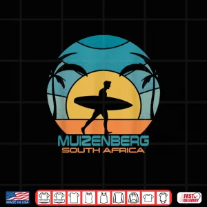 Design Muizenberg Surfing Beach Retro Surfing Summer Vacation Shirt