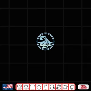 Design Malibu Beach Big Wave Surf Club surfing graphic Shirt