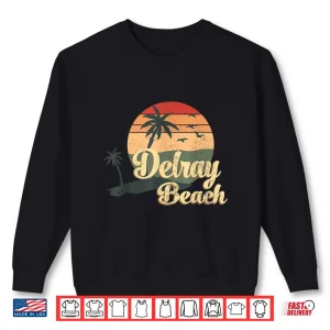 Sweatshirt Surf Surfing Palm Tree Summer Florida Delray Beach Shirt