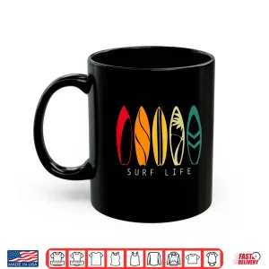 Mug Surf Life Vintage Surfing Retro Surf Board Surfer Shirt