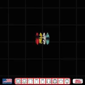 Design Surfer Surfboard Vintage Surfing Beach Summer Surf Shirt