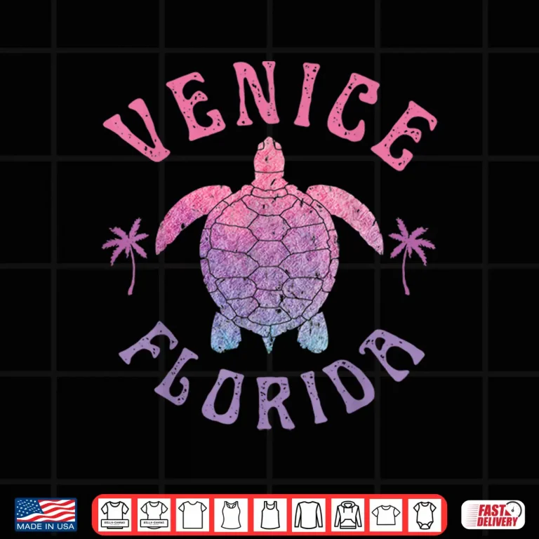 Design Venice Florida Sea Turtle Summer Vacation Vintage Shirt