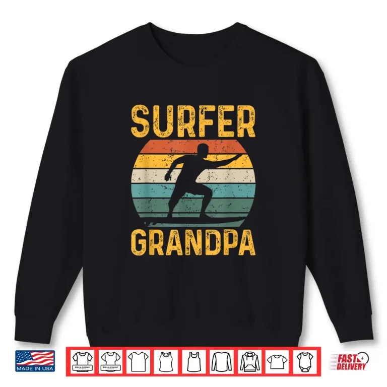Sweatshirt Vintage Surfer Grandpa Retro Surfing Grandfather Shirt