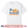 Waikiki Honolulu Hawaii Vintage Beach Surfing Retro Hawaiian Shirt