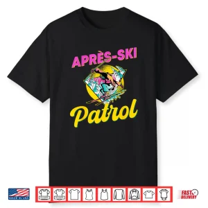 80S Retro Apres Ski Patrol Wear 90S Skiing Shirt