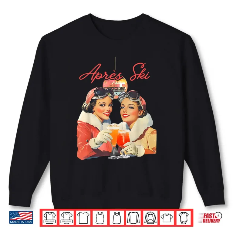 Sweatshirt 80s Apres ski Outfit Men Women Skier Freerider Skiing ski Shirt