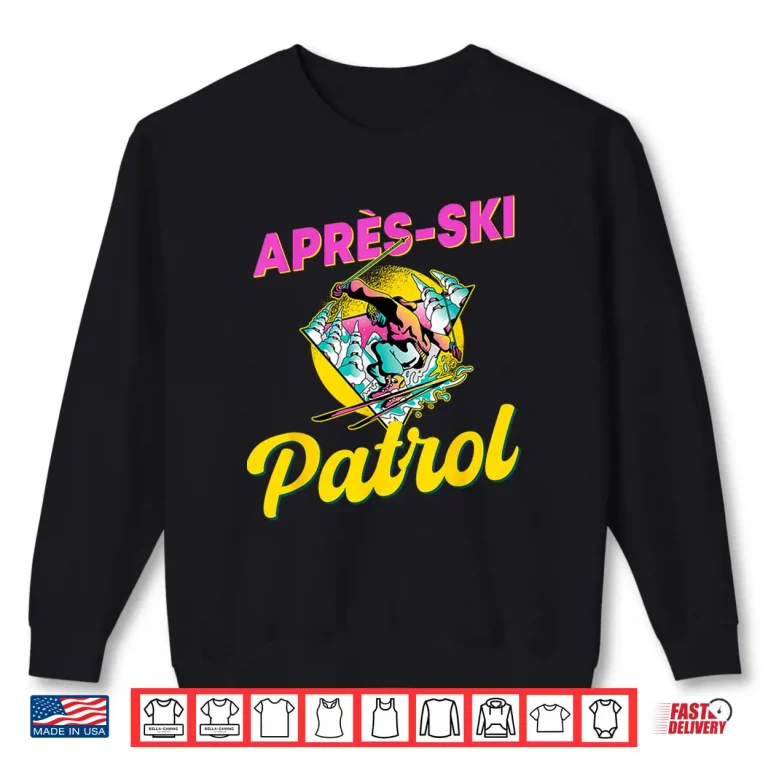 Sweatshirt 80s Retro Apres Ski Patrol Wear 90s Skiing Shirt
