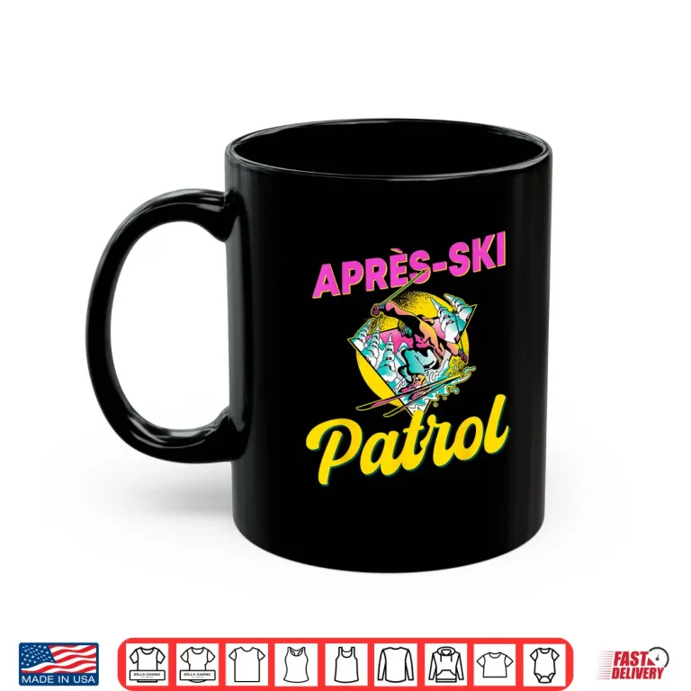 Mug 80s Retro Apres Ski Patrol Wear 90s Skiing Shirt