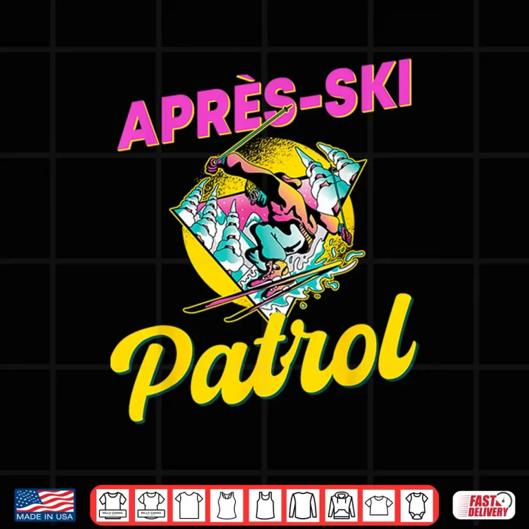 Design 80s Retro Apres Ski Patrol Wear 90s Skiing Shirt