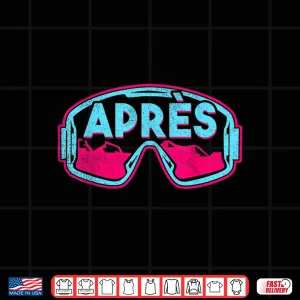 Design Apres Retro Ski Snowboard Vintage 80s 90s Skiing Outfit Shirt