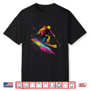 Colorful Skiing Ski Shirt