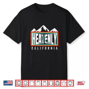 Heavenly Ski California Skiing Lake Tahoe Ca Cool Skier Gear Shirt