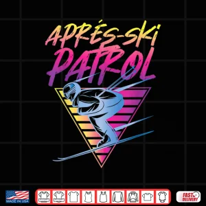 Design Retro Vintage Snow 80s Apres Ski Patrol Shirt