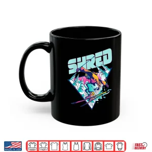 Mug Shred Shirt Vintage Freestyle Ski 80s Costume Retro Skiing Shirt