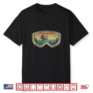Ski Goggles Mountain Snow Skiing Retro Winter Vacation Gift Shirt