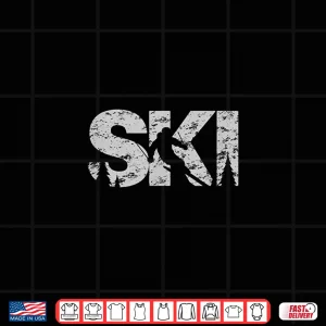 Design Ski Cool Skiing Style Alpine Skier Gift Women Men Boy Girl Shirt