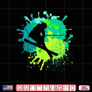 Design Skiing Tshirt for Skiier Boys Retro Ski Shirt