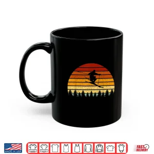 Mug Vintage Sunset Skiing Gift For Skiers Shirt