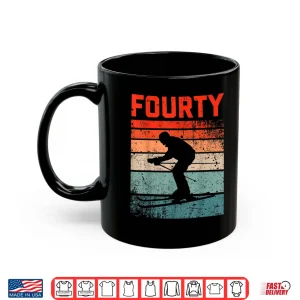 Mug 40th Birthday Retro Ski Skiing 40 Year old Men Women Shirt