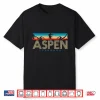 Aspen Colorado Ski Vintage Souvenir Mountain Skiing Gift Shirt