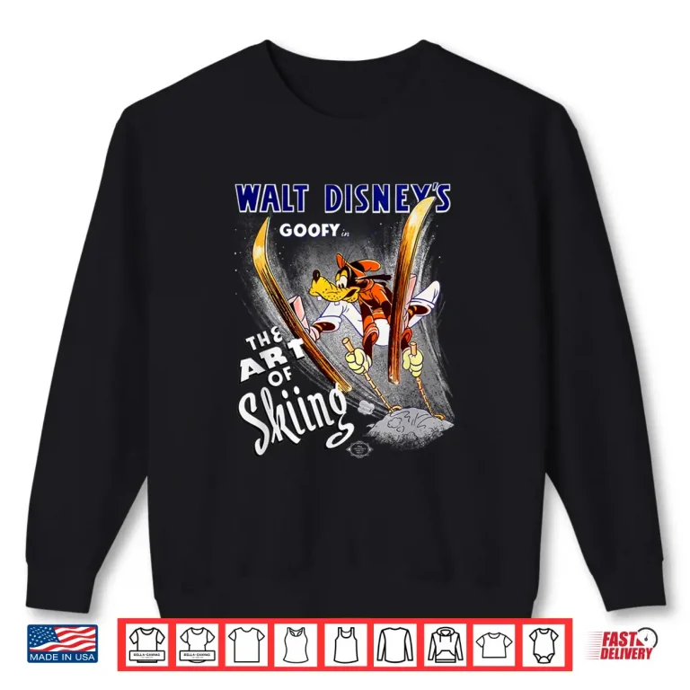 Disney Goofy In The Art Of Skiing Classic Shirt 2 Sweatshirt Disney Goofy in The Art of Skiing Classic Shirt