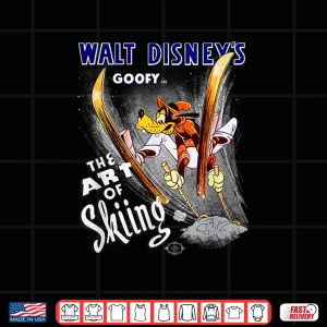 Design Disney Goofy in The Art of Skiing Classic Shirt