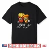Pizza French Fries Ski Funny Skiier Fast Food Skiing Lovers Shirt
