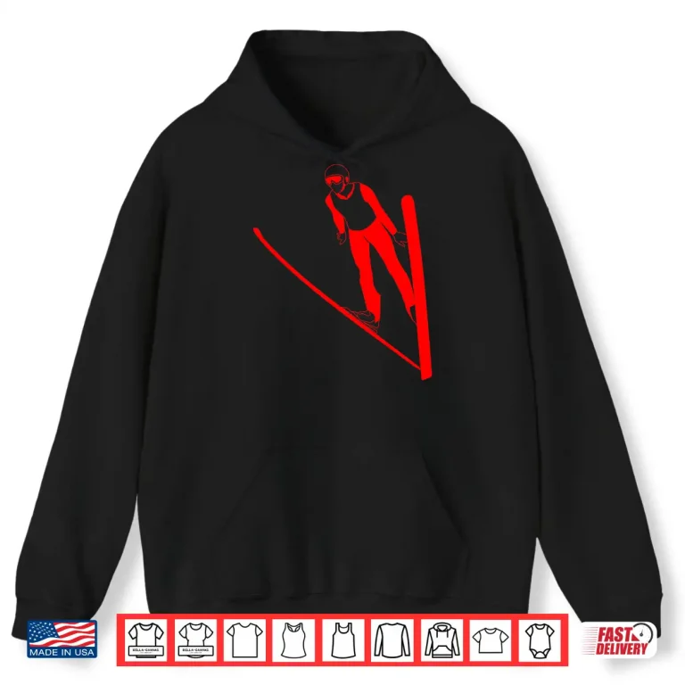 Hoodie Ski Jumping Skiing Jump Champions Challenge Gift Shirt