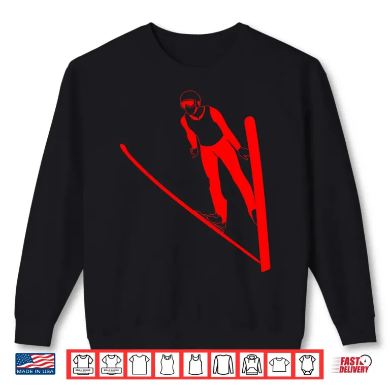 Sweatshirt Ski Jumping Skiing Jump Champions Challenge Gift Shirt