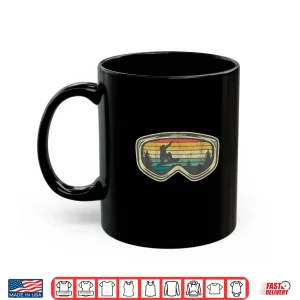 Mug Snowboard Goggles Mountain Snowboarding Retro Vacation Gift Shirt