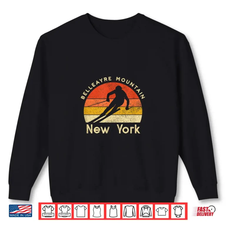 Sweatshirt Vintage Ski Belleayre Mountain New York Mountain Shirt