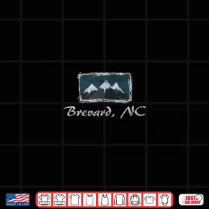 Design Vintage Brevard North Carolina Winter Skiing Fun Shirt