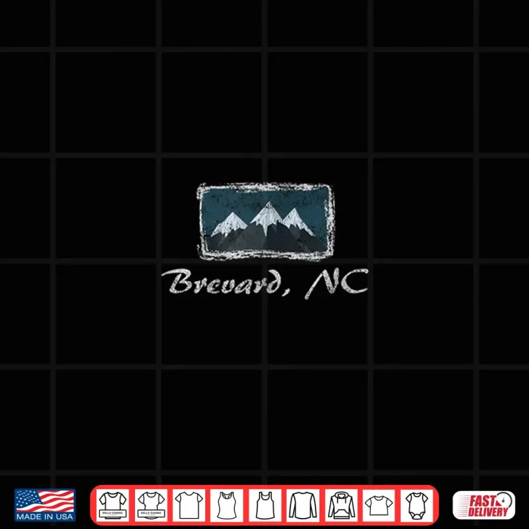 Design Vintage Brevard North Carolina Winter Skiing Fun Shirt