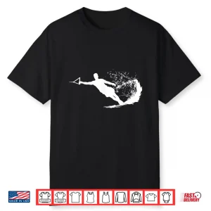 Water Skier Silhouette Water Ski Motor Water Skiing Shirt