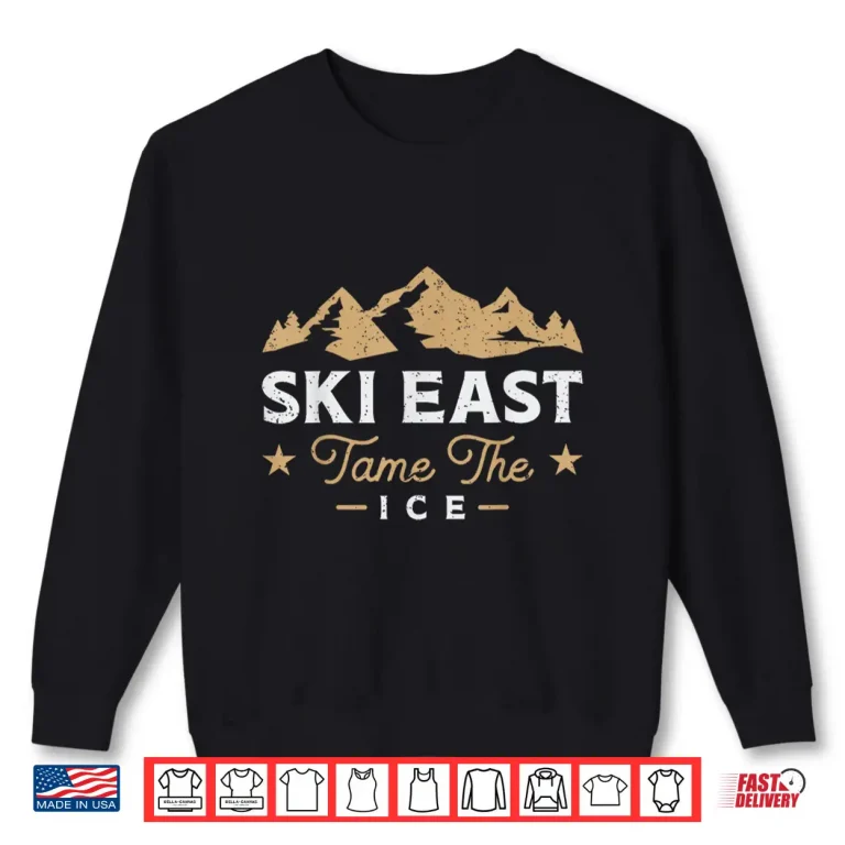 Sweatshirt Vintage Skiing t shirt Ski East Winter Mountain Vacation Shirt