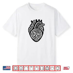 Bicycle Bike Heart Cycling Love Biker Men Women Biking Shirt