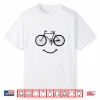 Bicycle And Smile Shirt Bicycling Tee Shirt Black