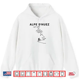 Hoodie Alpe DHuez Shirt France Road Cycling Shirt