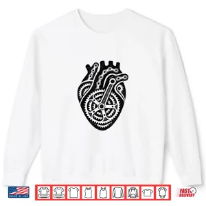 Sweatshirt Bicycle Bike Heart Cycling Love Biker Men Women Biking Shirt
