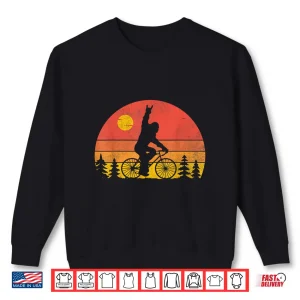 Sweatshirt Bigfoot Mountain Bike Funny MTB Biking Cycling Sasquatch Men Shirt